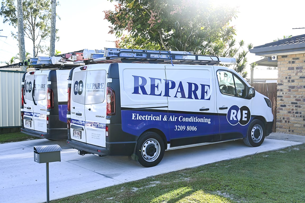 hot water electrician team